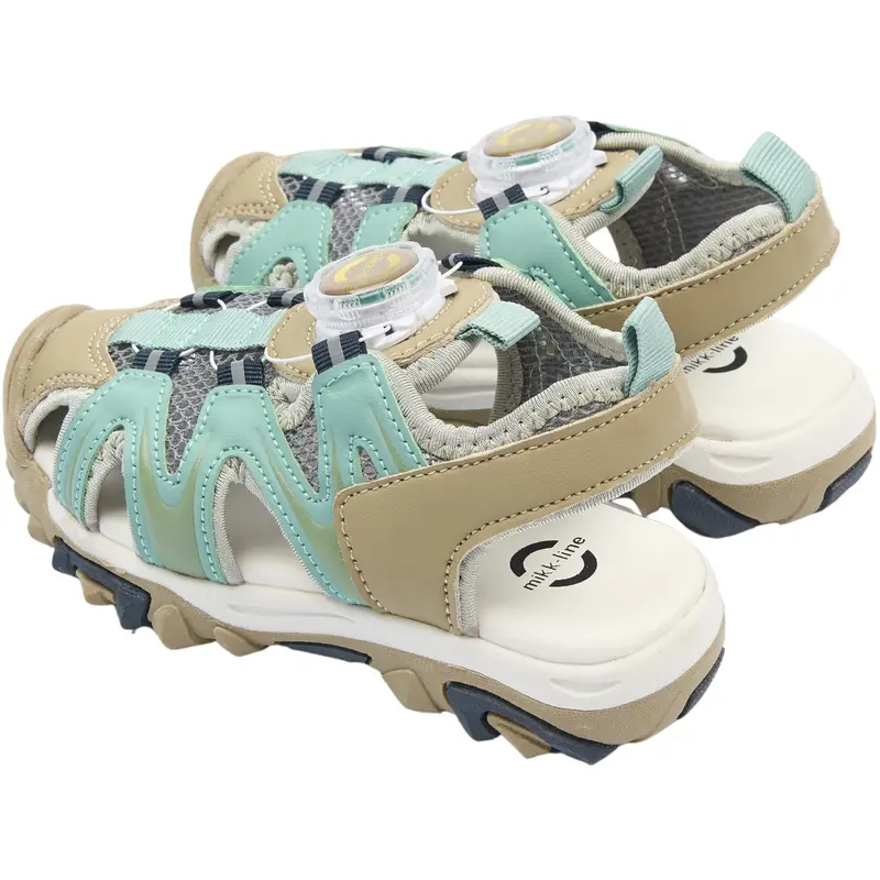 Mikk-Line Stone Blue Sandal Med Mesh 5