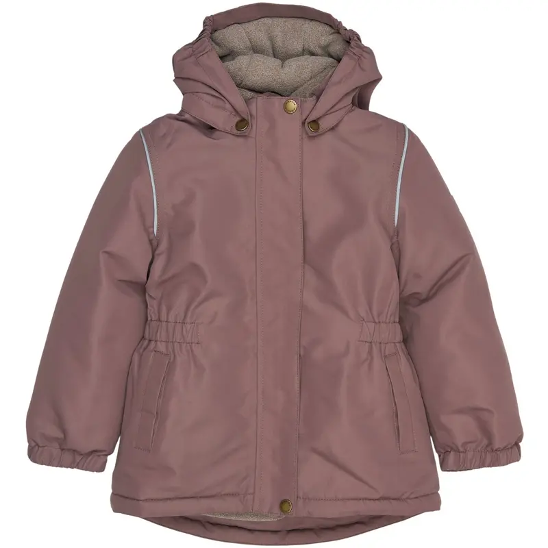 Mikk-Line Twilight Mauve Winter Jakke Waist Solid 1