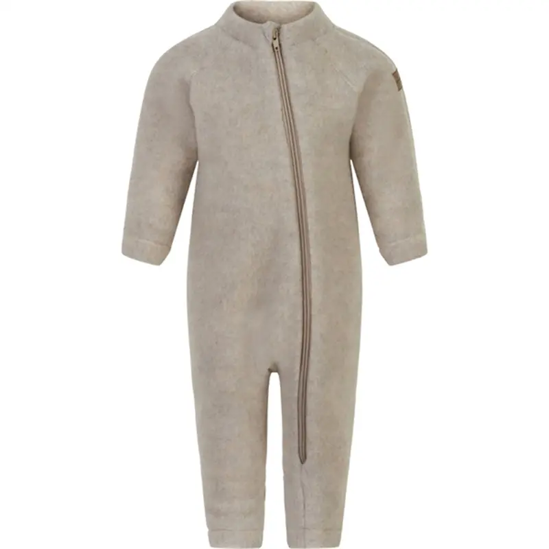 Mikk-Line Uld Heldragt Melange Offwhite 1