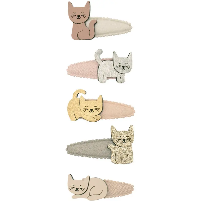 Mimi & Lula 5 Hårspænder - Mini Kitty Cat 1