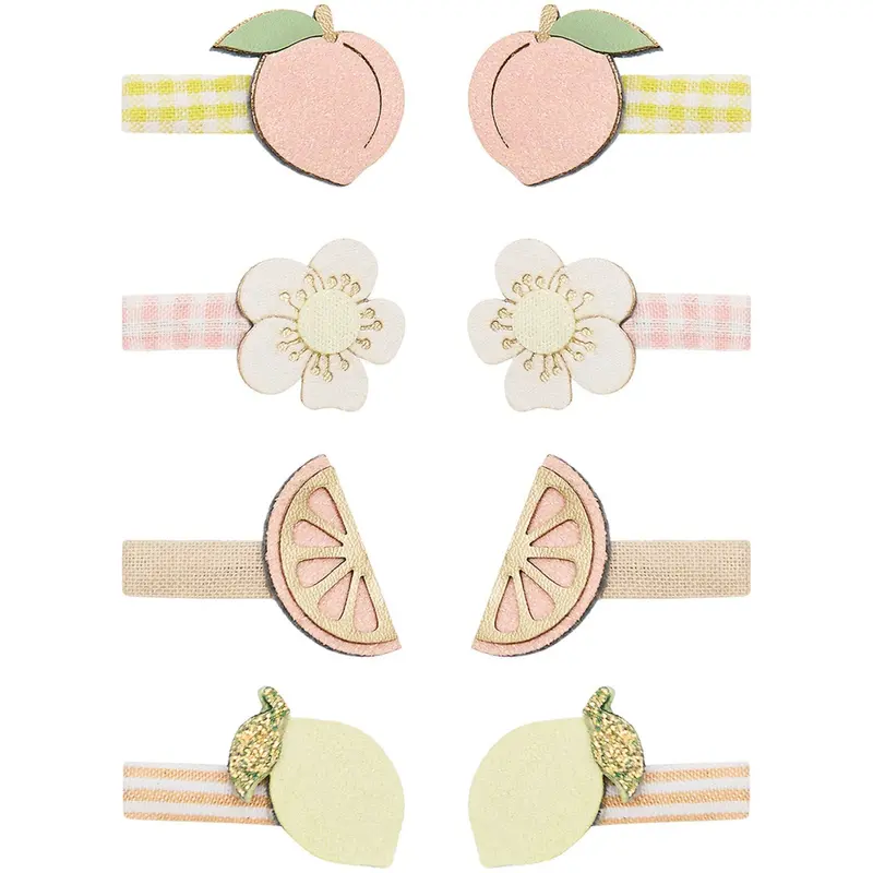 Mimi & Lula 8 Hårclips - Mini Citrus Peaches And Cream 1