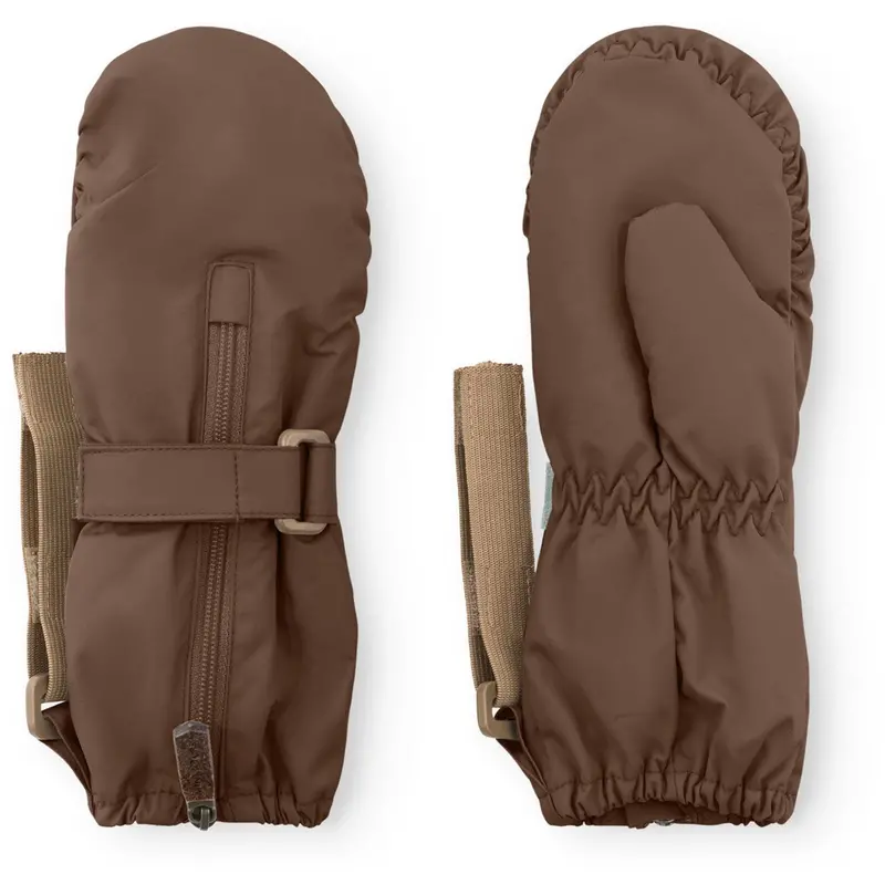 Mini A Ture Chestnut Brown Matcesar Fleece Lined Vanter 1