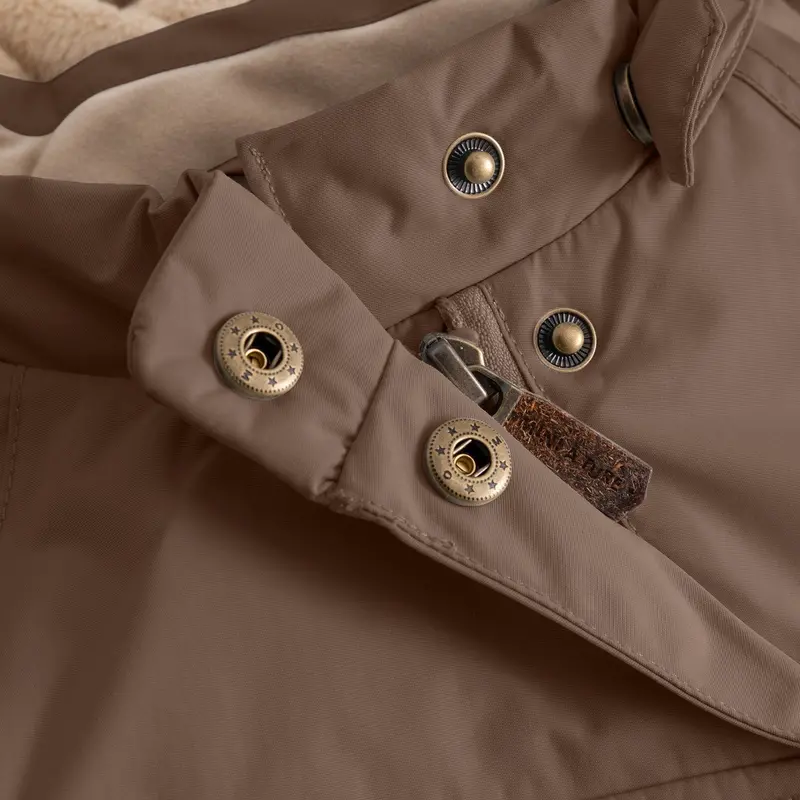 Mini A Ture Chestnut Brown Matwang Fleece Lined Winter Jacket. Grs 4