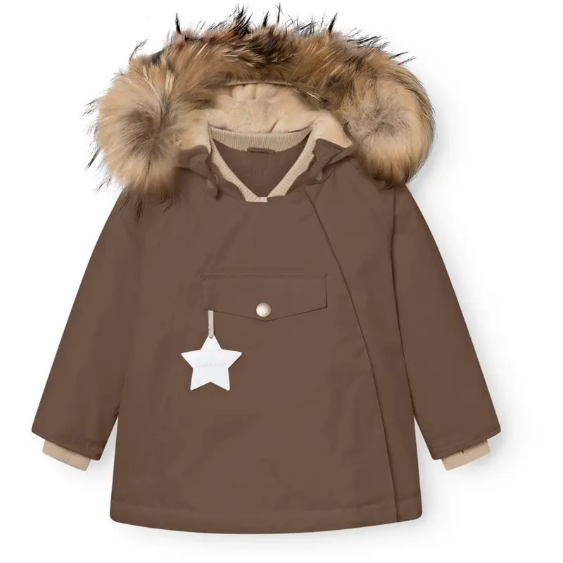 Mini A Ture Chestnut Brown Matwang Fleece Lined Winter Jakke Fur. Grs 1