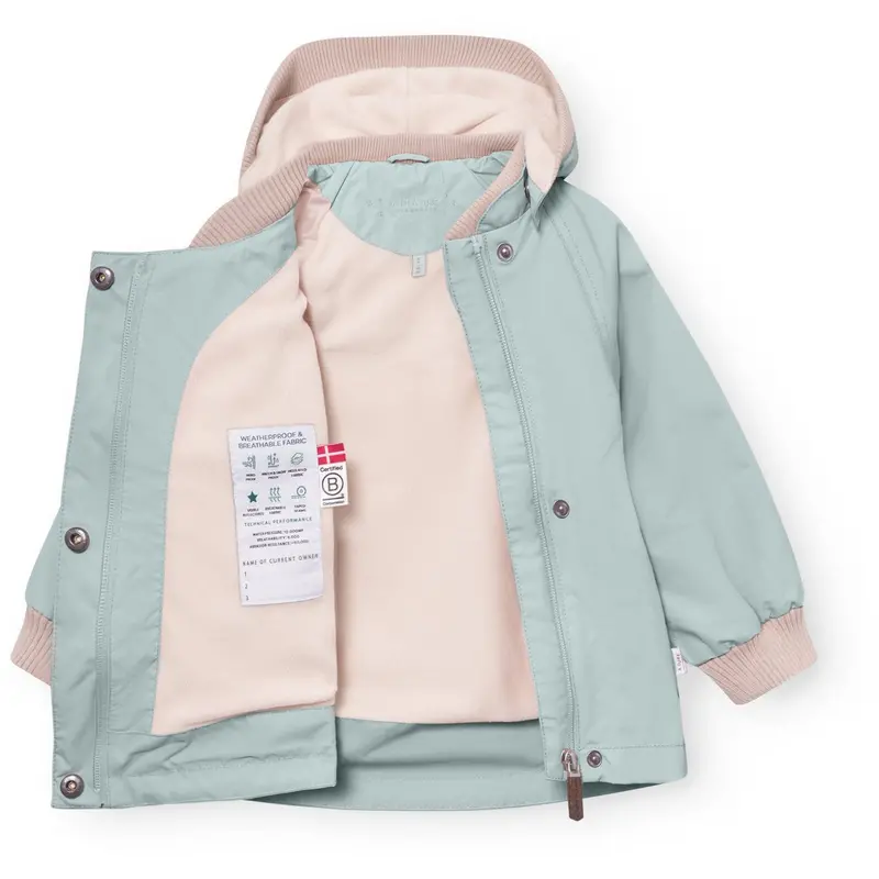 Mini A Ture Cloud Blue Matwai Fleece Lined Jacket. Grs 2