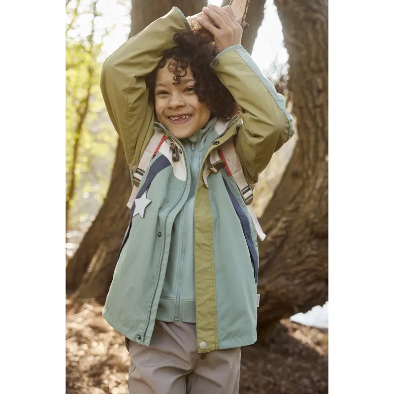 Mini A Ture Granite Green Col. B. Matvalon Fleece Lined Jacket. Grs 2