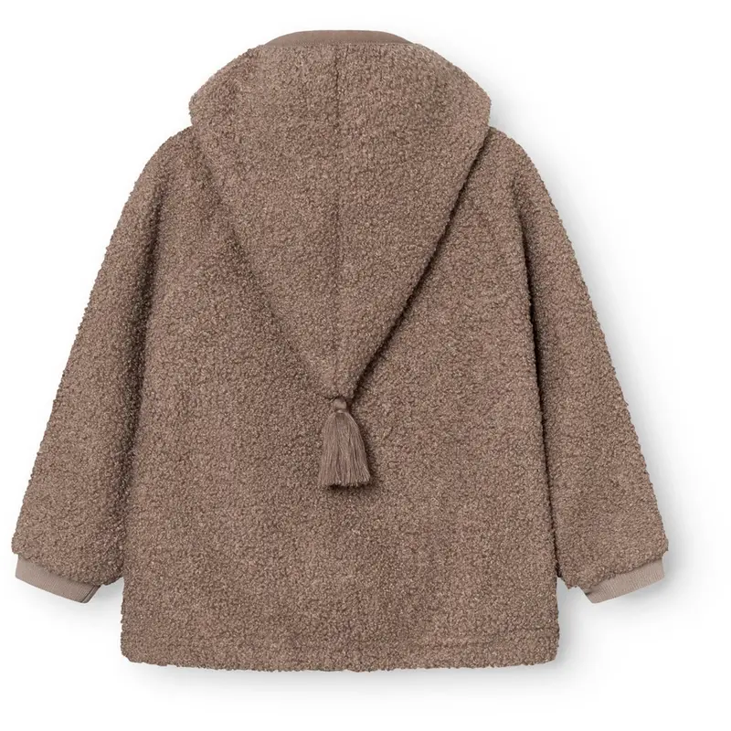 Mini A Ture Grey Brown Matliff Teddyfleece Jakke. Grs 3