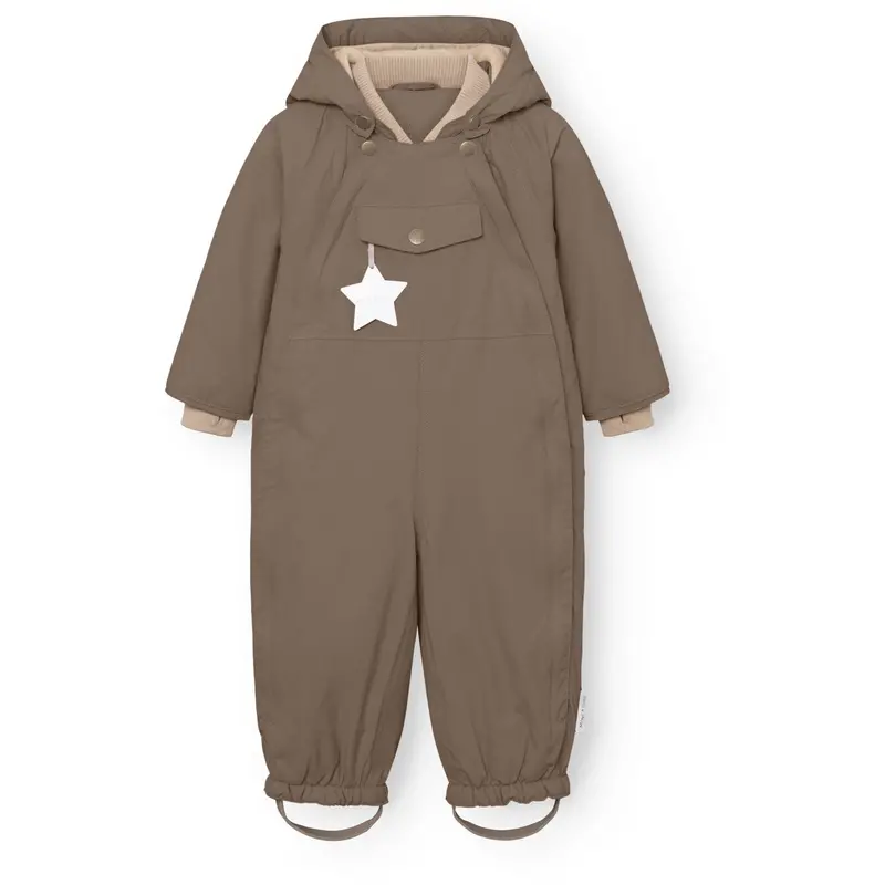 Mini A Ture Morel Grey Matwisti Fleece Lined Snowsuit. Grs 1