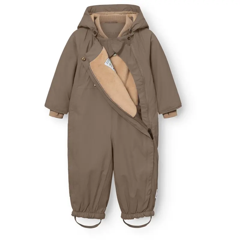 Mini A Ture Morel Grey Matwisti Fleece Lined Snowsuit. Grs 4