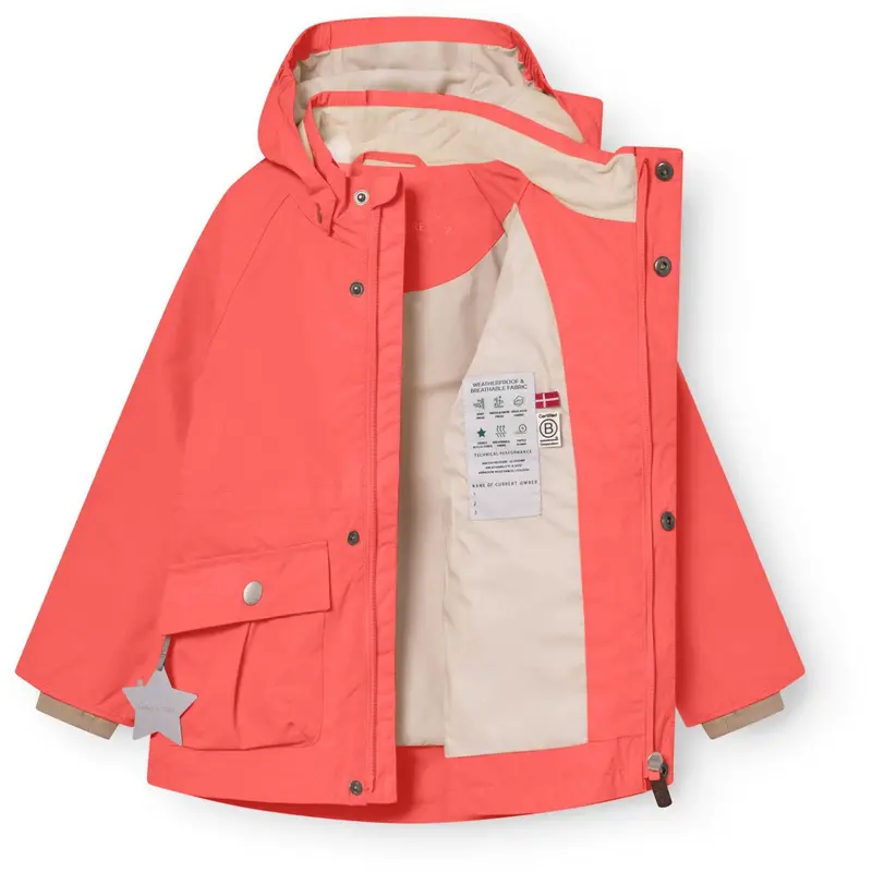 Mini A Ture Paprika Red Matallure Jacket. Grs 2