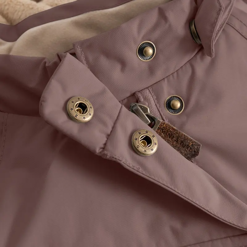 Mini A Ture Peppercorn Plum Matwang Fleece Lined Winter Jacket. Grs 4