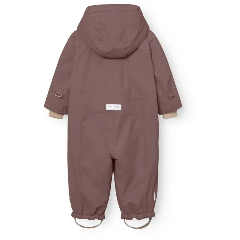 Mini A Ture Peppercorn Plum Matwisti Fleece Lined Snowsuit. Grs 5