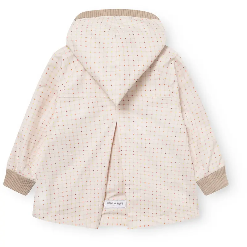 Mini A Ture Print Crayon Grid Matwiami Fleece Lined Jacket. Grs 3