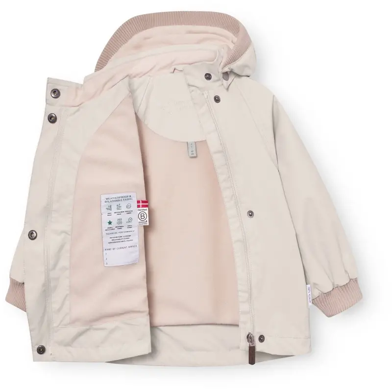Mini A Ture Sandshell Matwai Fleece Lined Jacket. Grs 2