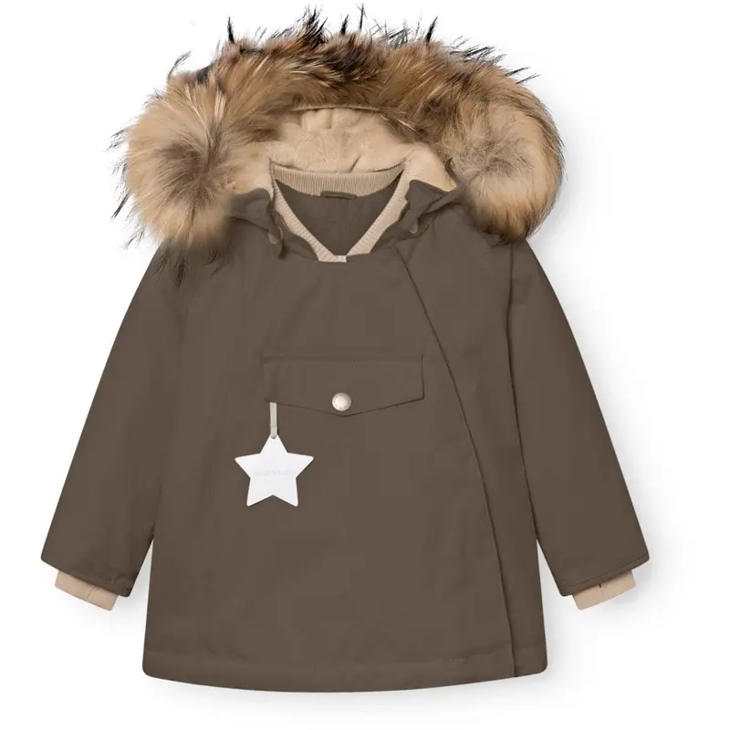 Mini A Ture Tarmac Green Matwang Fleece Lined Winter Jakke Fur. Grs 1