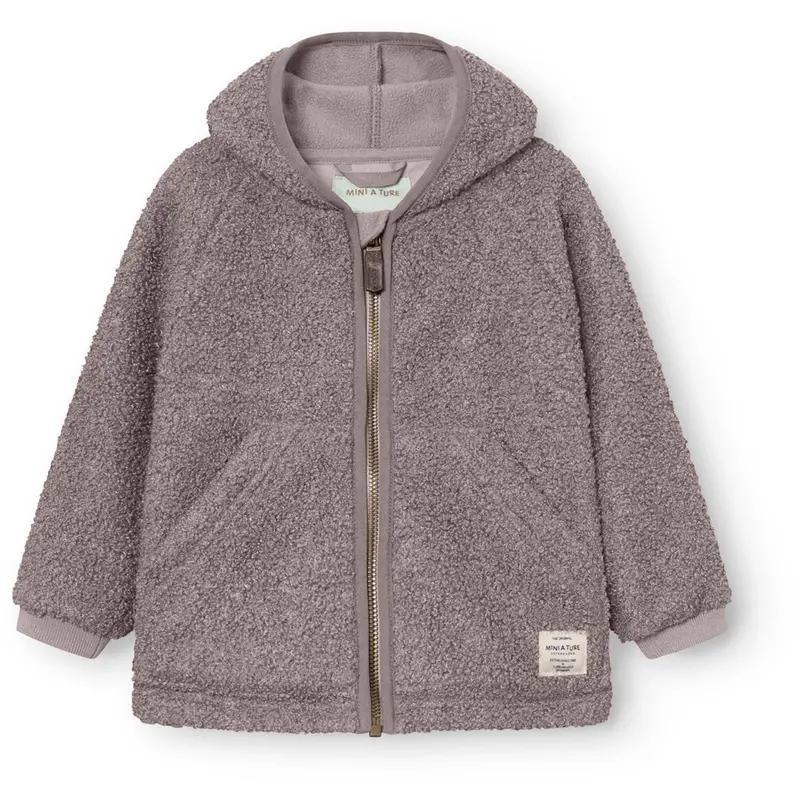 Mini A Ture Zinc Purple Matliff Teddyfleece Jakke. Grs 1