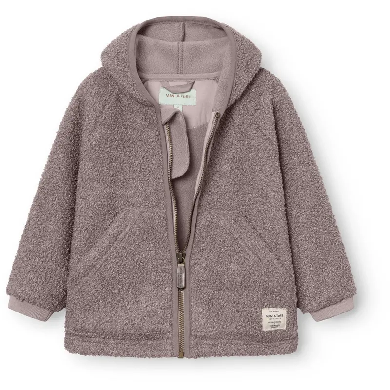 Mini A Ture Zinc Purple Matliff Teddyfleece Jakke. Grs 2