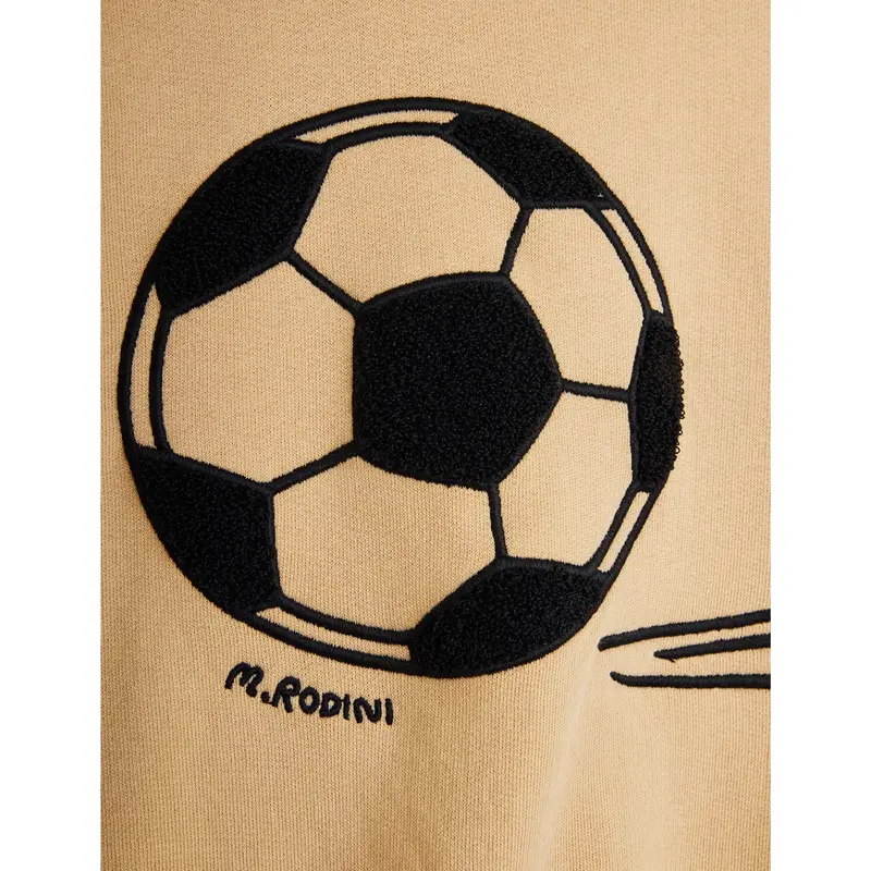Mini Rodini Beige Football Chenille Sweatshirt 2