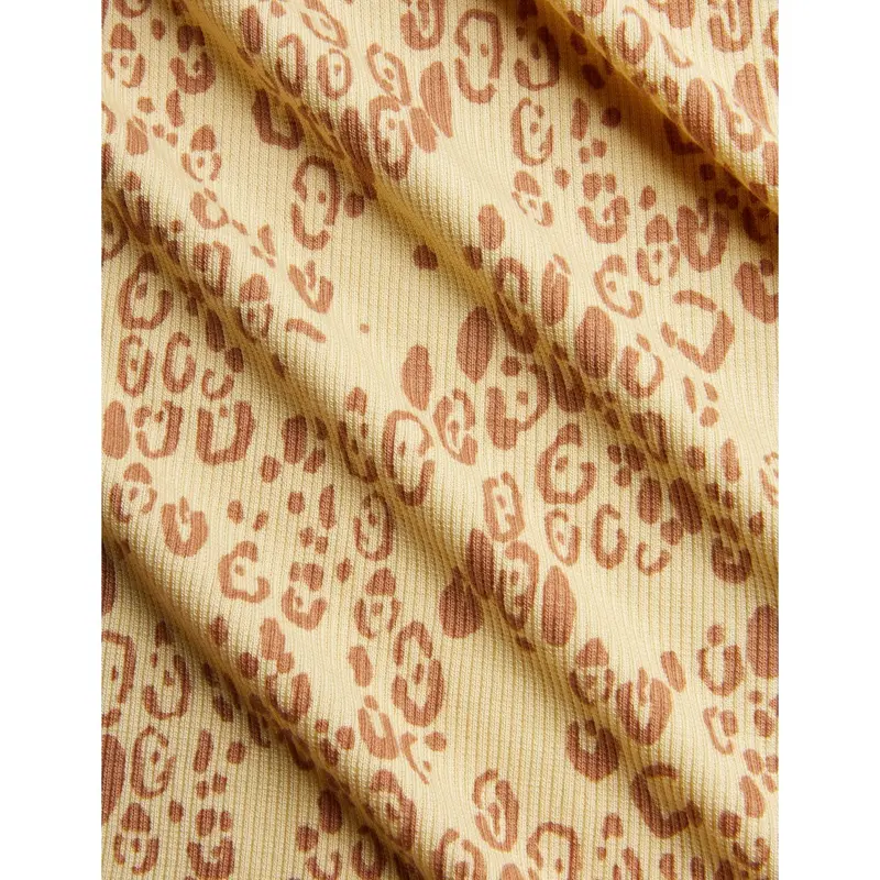 Mini Rodini Beige Mini Leopard Aop Leggings 2