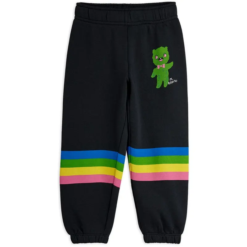 Mini Rodini Black Alien Stripe Sp Sweatpants 1