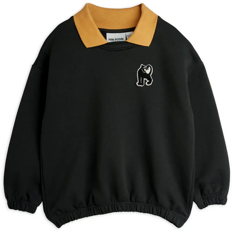 Mini Rodini Black Panther Patch Krave Sweatshirt 1