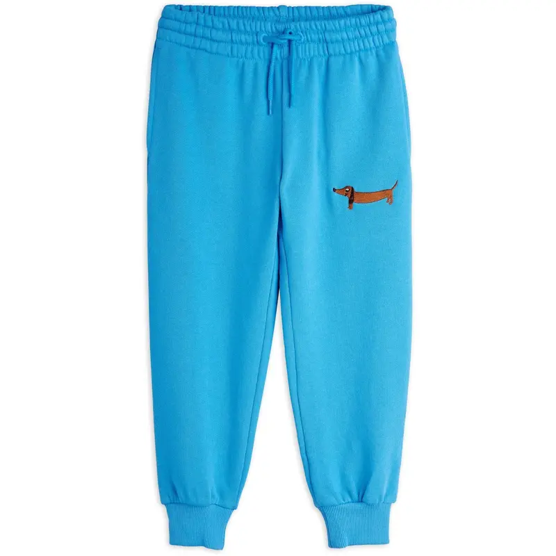 Mini Rodini Blue Dog Emb Sweatpants 4