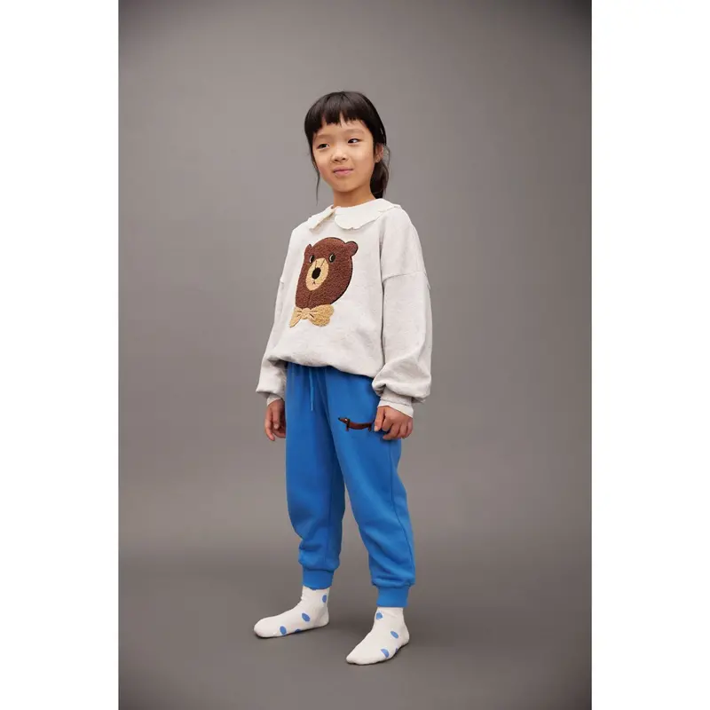 Mini Rodini Blue Dog Emb Sweatpants 5