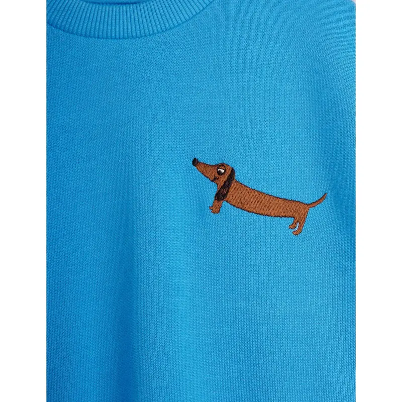 Mini Rodini Blue Dog Emb Sweatshirt 2