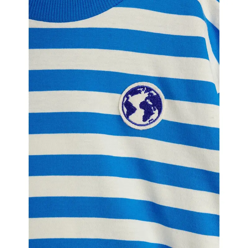 Mini Rodini Blue Earth Yd Stripe Ls Tee 2