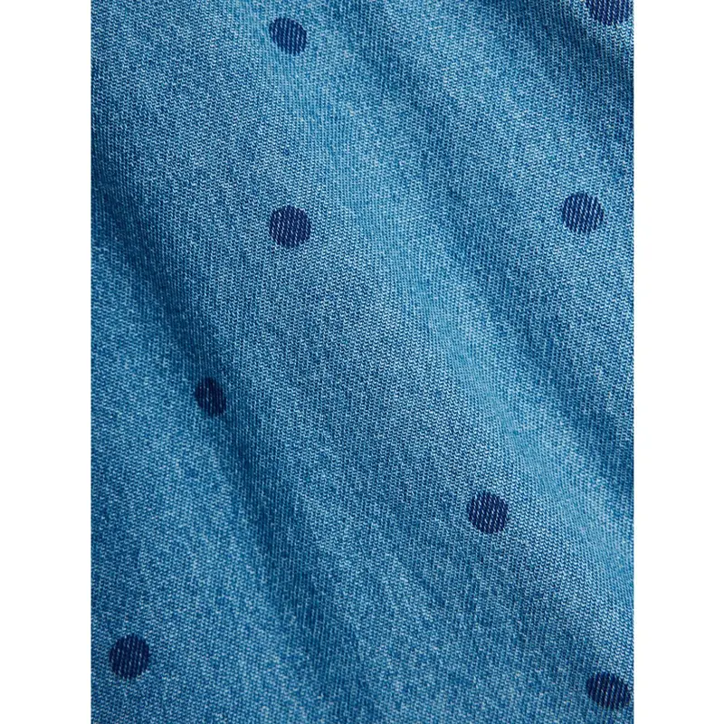 Mini Rodini Blue Lw Denim Dots Aop Strop Kjole 3