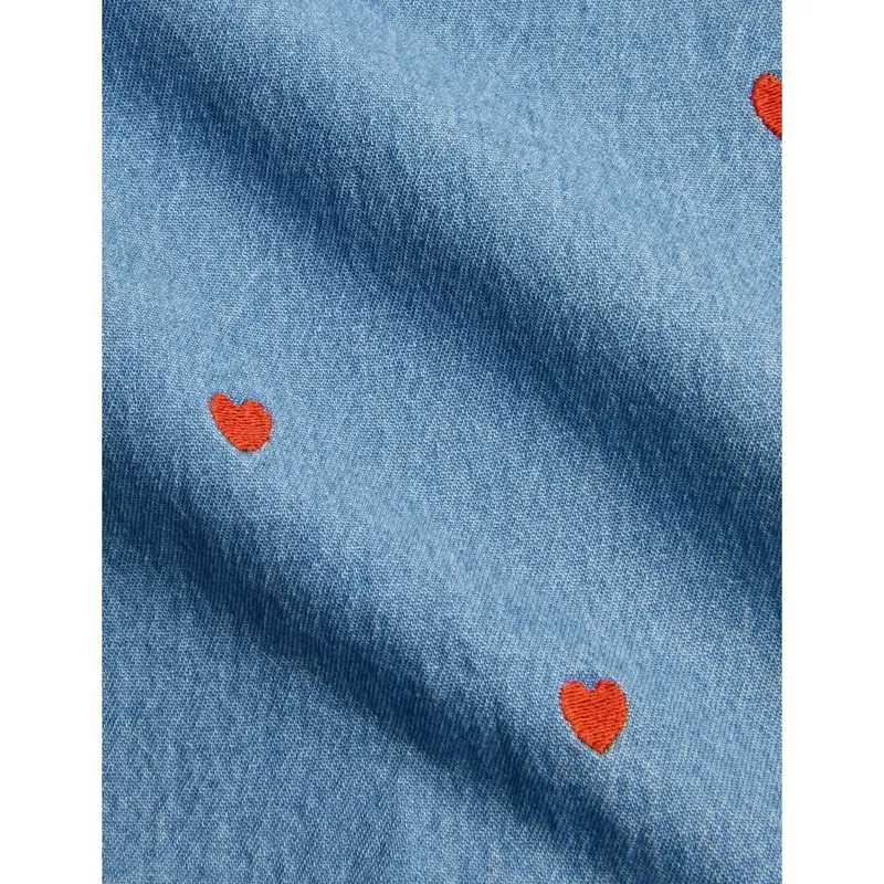 Mini Rodini Blue Mini Hearts Aoe Woven Kjole 3