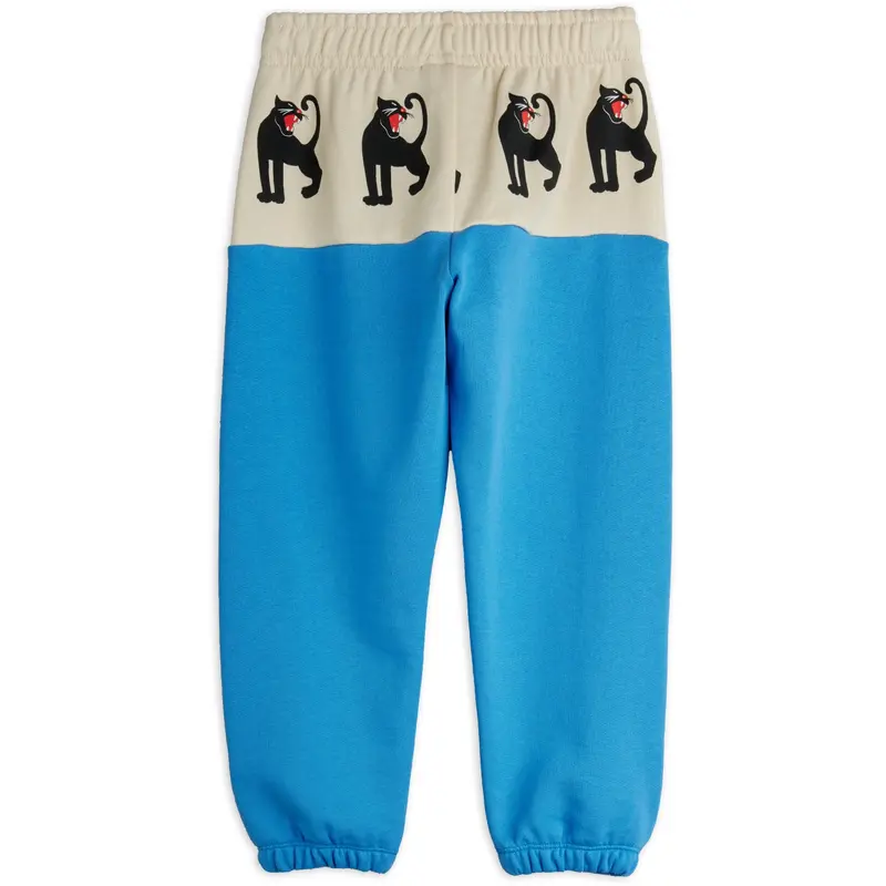Mini Rodini Blue Panther Panel Sweatpants 5