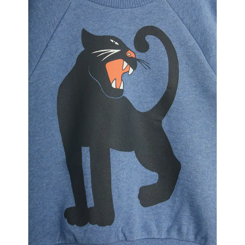 Mini Rodini Blue Panther Sp Melange Sweatshirt 2