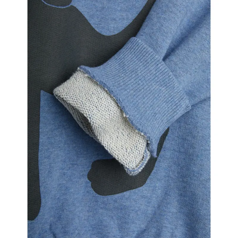 Mini Rodini Blue Panther Sp Melange Sweatshirt 3