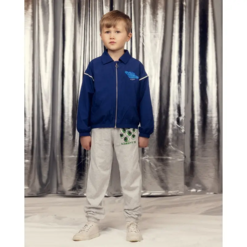 Mini Rodini Blue Planet Emb Nylon Jakke 2