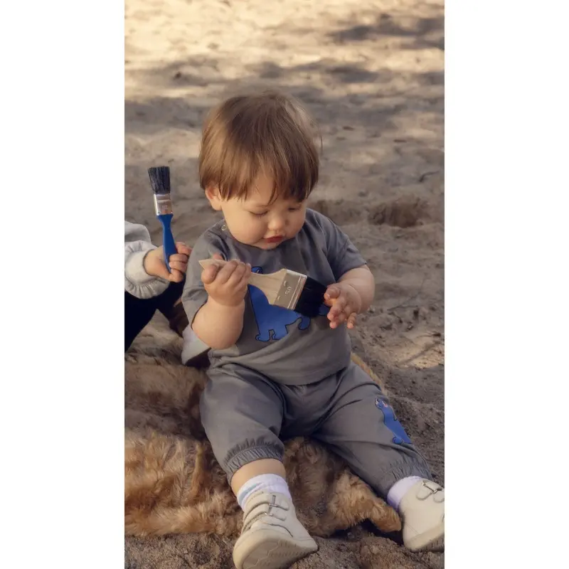 Mini Rodini Grey Dino Sp Trousers 2
