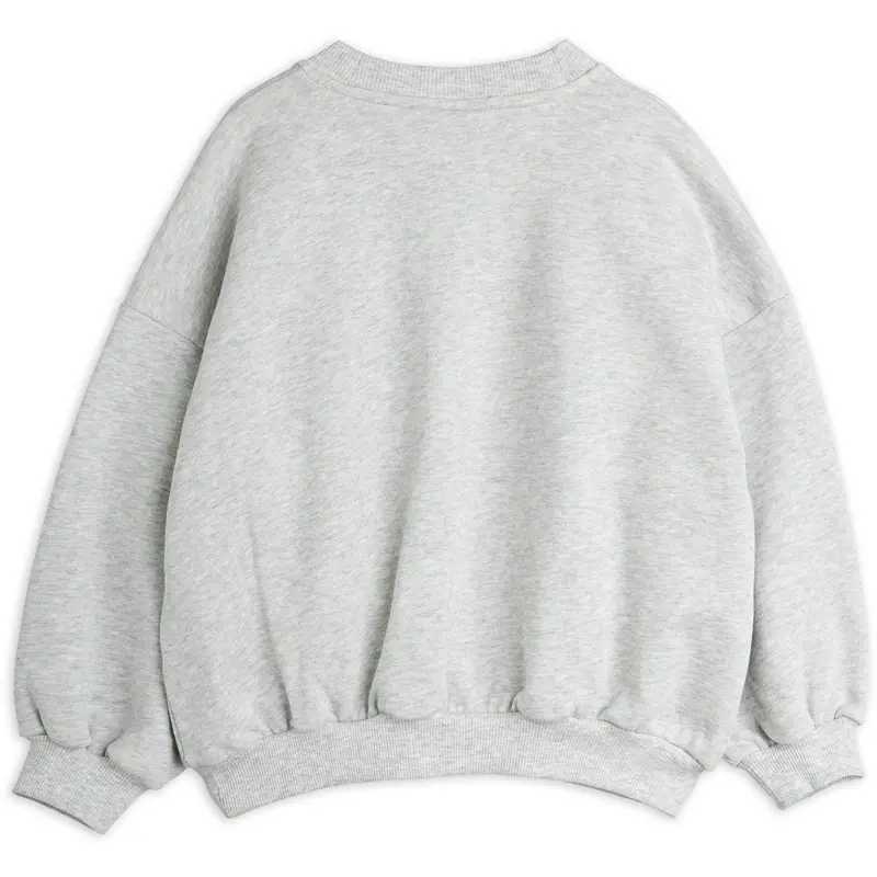 Mini Rodini Grey Melange Bjørn Chenille Sweatshirt 5