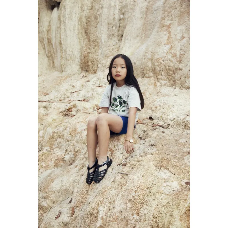 Mini Rodini Grey Melange Eyes Sp Ss Tee 2