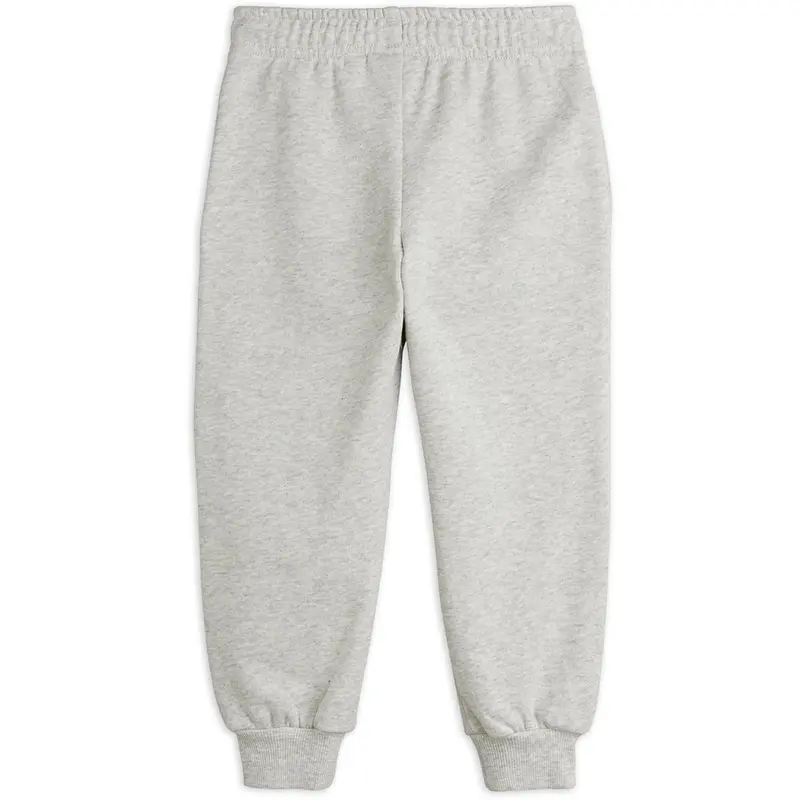 Mini Rodini Grey Melange Planet Emb Sweatpants 3