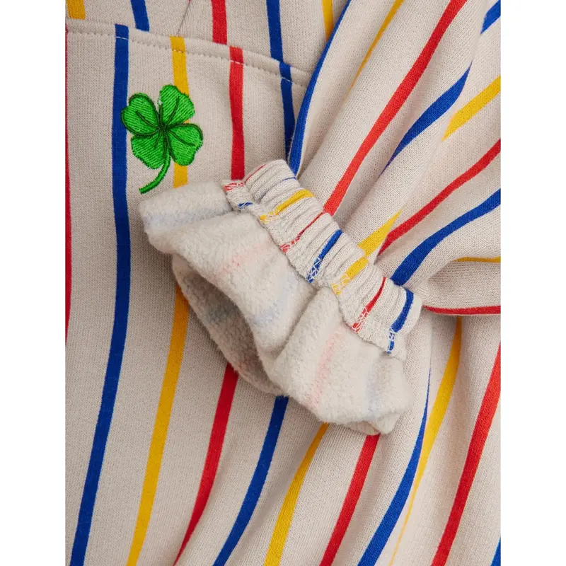 Mini Rodini Multi Clover Emb Half Zip Sweatshirt 3