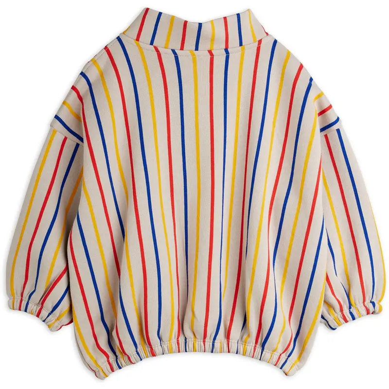 Mini Rodini Multi Clover Emb Half Zip Sweatshirt 4