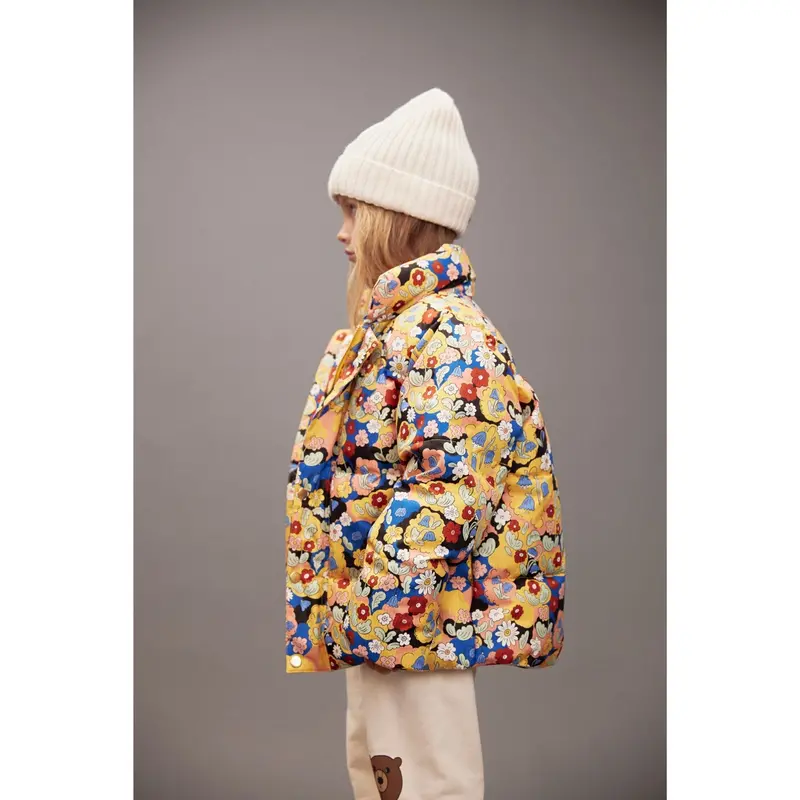 Mini Rodini Multi Flowers Aop Citypuffer 3