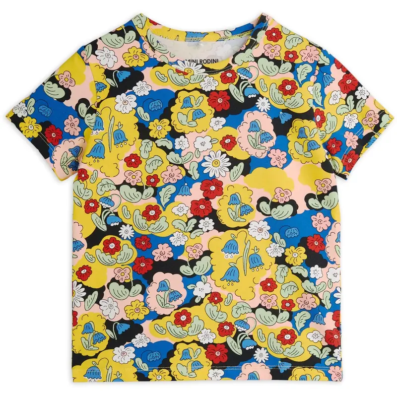 Mini Rodini Multi Flowers Aop Ss Tee 1