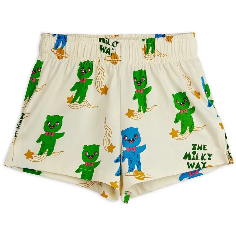 Mini Rodini Off-White Aliens Aop Shorts 1