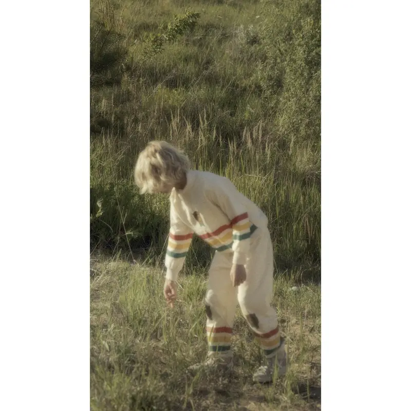 Mini Rodini Off-White Bjørn Stripe Sweatpants 4
