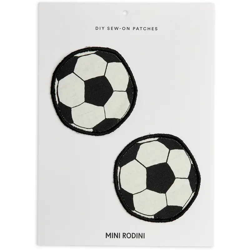 Mini Rodini Off-White Football Diy Sew On Patches 1