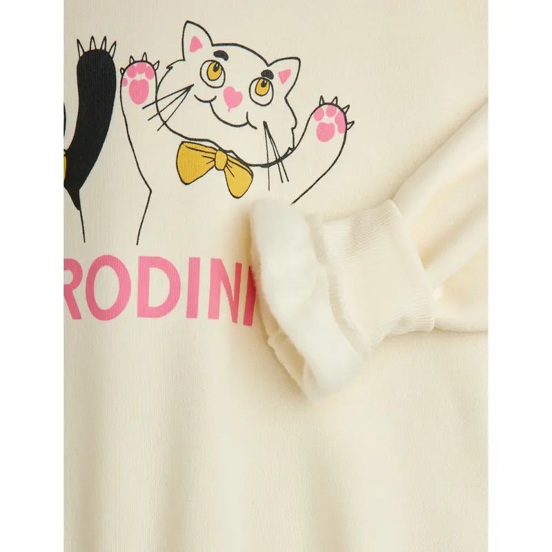 Mini Rodini Offwhite Panda & Cat Sp Sweatshirt 3
