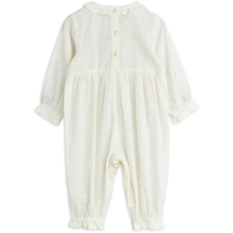 Mini Rodini White Strawberry Emb Schiffli Buksedragt 3