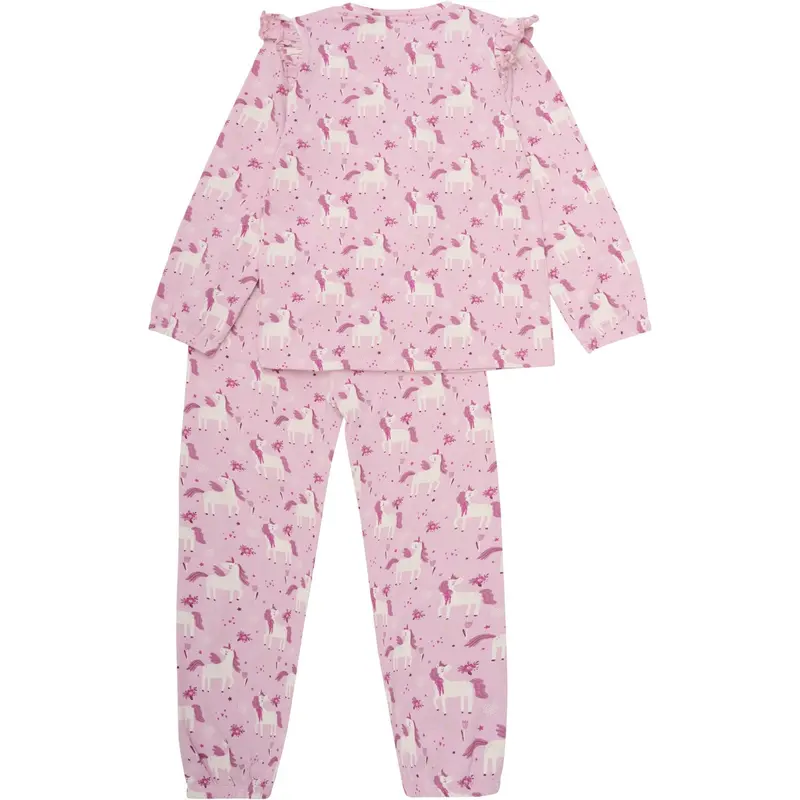 Minymo Bleached Mauve Pyjamas Ls Sæt Aop 2