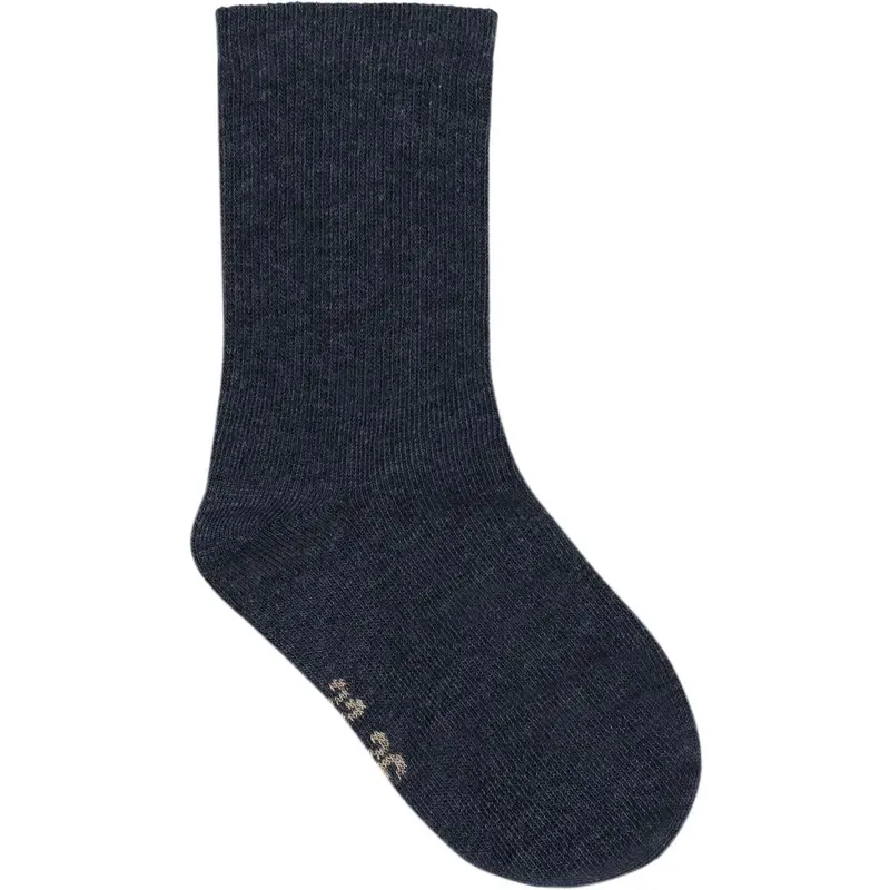 Minymo Blue Nights Melange Perfect Basic Strømper (2-Pack) 3